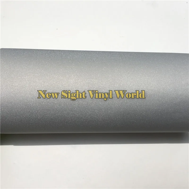 High Quality Sparkle Silver Sandy Bling Vinyl Wrapping Film Decal Bubble Free For Phone Laptop Cover Size:1.52*30M | Автомобили и