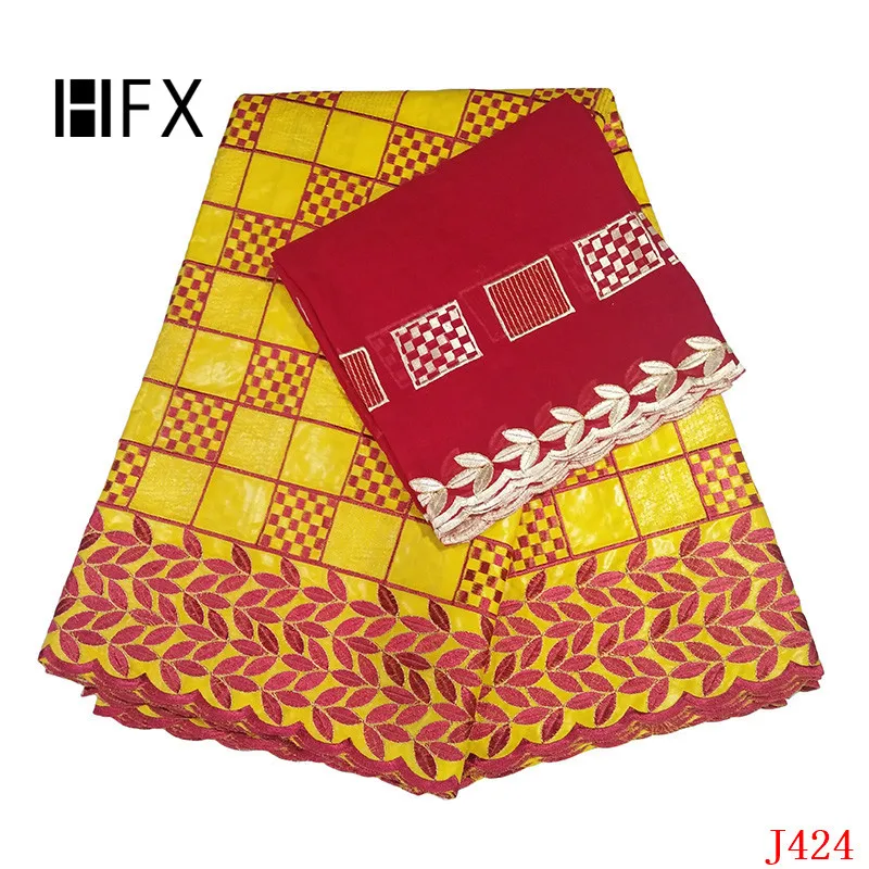HFX Bazin Riche Getzner 7 ярдов женская розовая/Королевская Синяя Нигерия Африканская