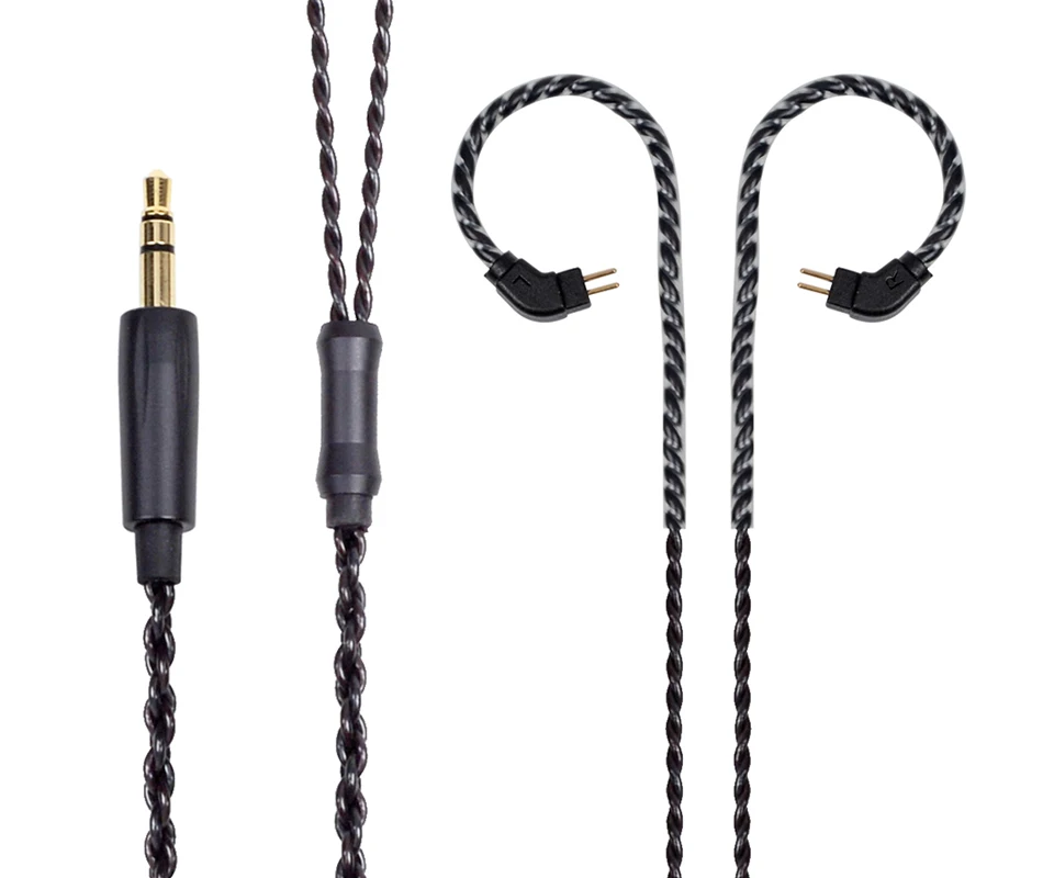 Обновленный 2 контактный кабель MMCX для наушников Shure Se535 Ie80 Audio Technica IM50 Im70 TF10 0 75 W4R 78