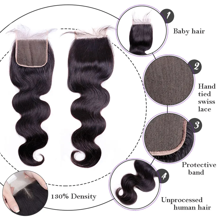 Bling Hair 5x5 бразильские синтетические волосы волнистые с волосами младенца