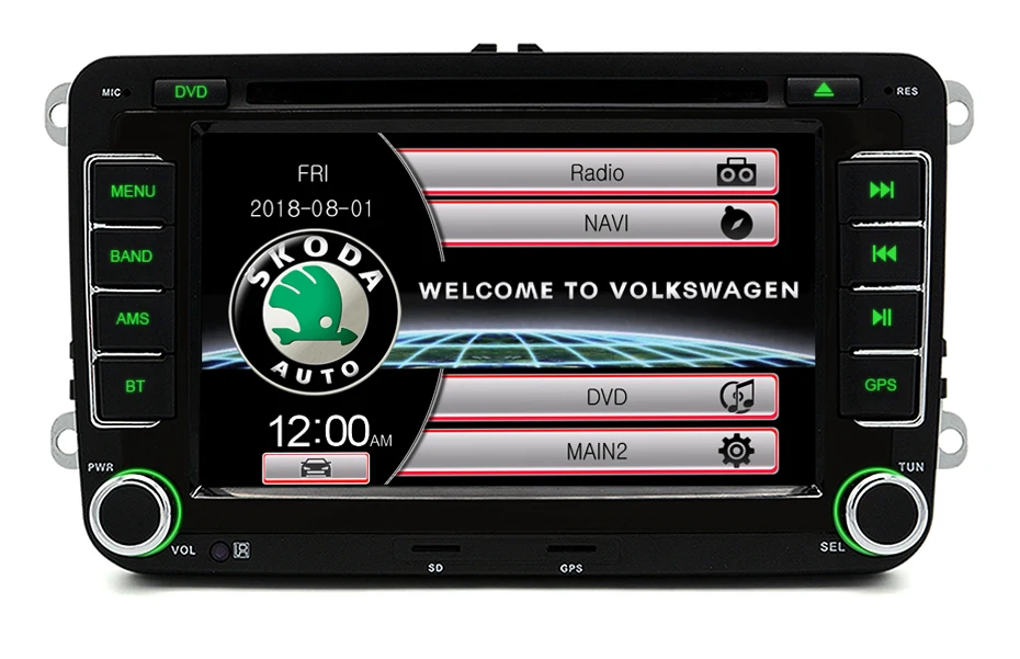 Junsun 2 din " автомобильный DVD Радио мультимедийный плеер для VW/Skoda/Octavia/Fabia/Rapid/Yeti/Seat/Leon gps навигация автомобильный аудио стерео