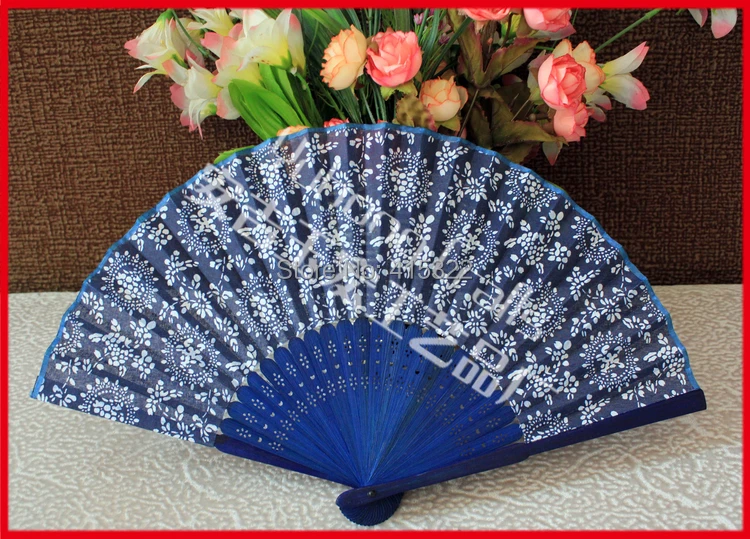 150pcs/lot free shipping assorted flower designs traditional Chinese style wedding hand fan for bride | Дом и сад