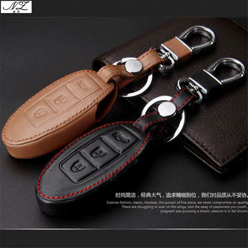 Новый чехол для автомобильного ключа из натуральной кожи Infiniti q50 JX35 g25 fx35 Q70L QX50