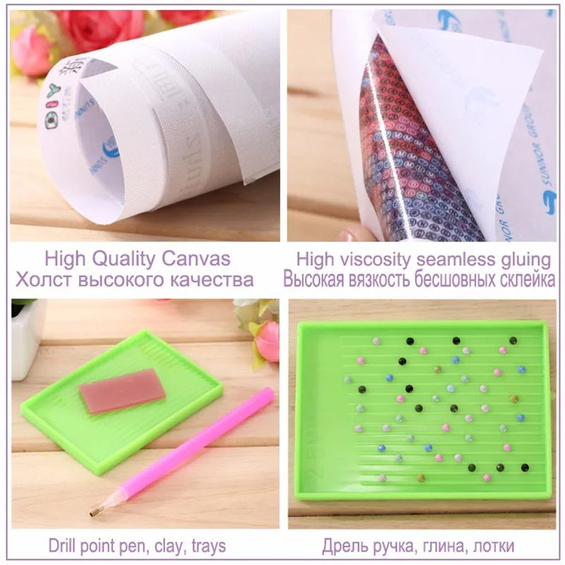 Полная квадратная круглая дрель 5D DIY алмазная живопись Принцесса Пони 3D вышивка крестиком Мозаика Стразы домашний декор LRR
