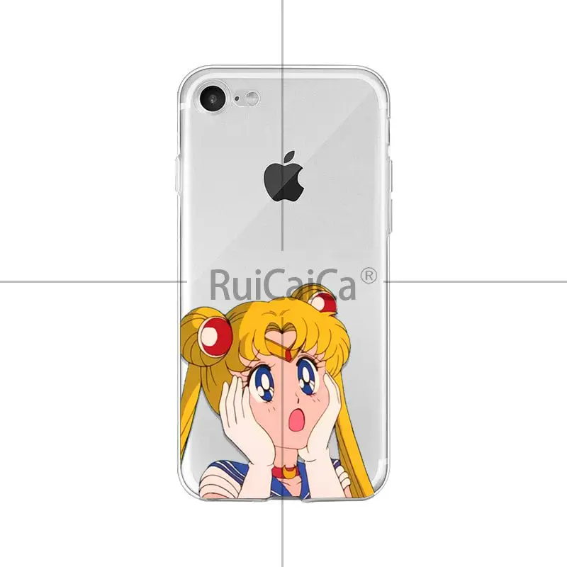 Ruicaica Anime Sailor Moon cute Simple Cases Fashion Color phone Cover for Apple iPhone 8 7 6 6S Plus X XS max 5 5S SE XR | Мобильные
