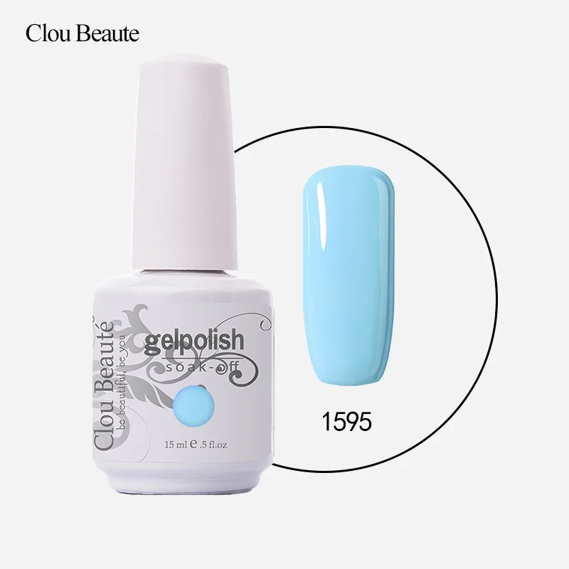 Clou Beaute Гель-лак для ногтей Maquiagem unhas em гель vernis Полупостоянный Nagellack 15 мл дизайн ногтей