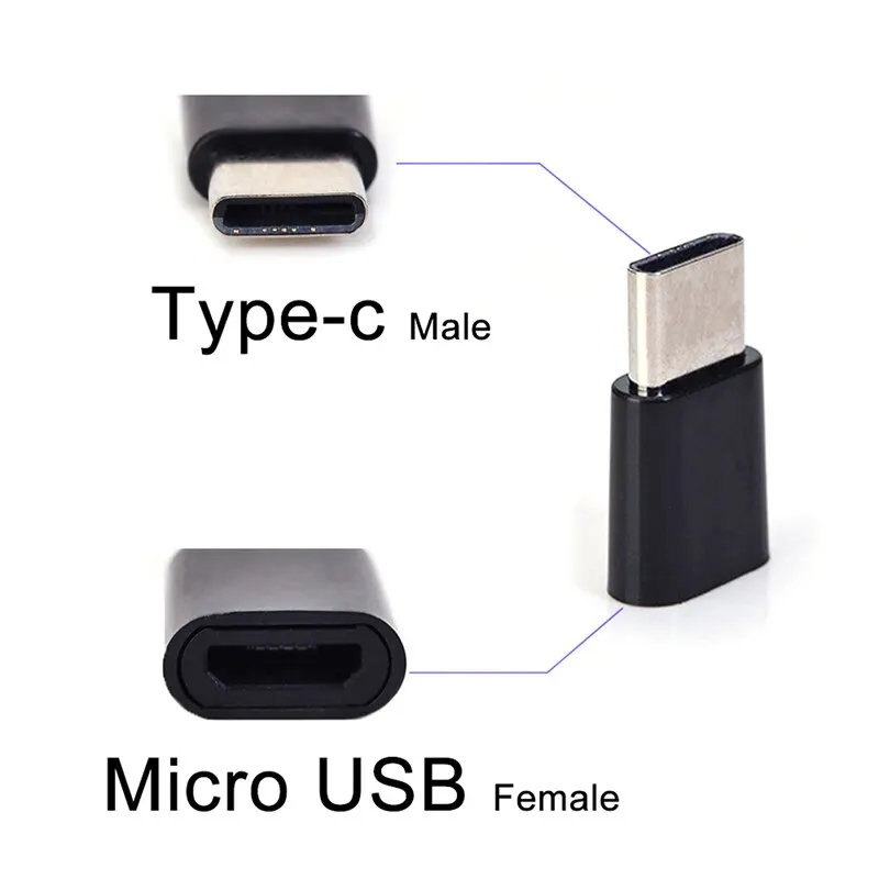 Переходник с Micro USB Мама на Type c папа переходник разъемом для зарядки|Переходники и