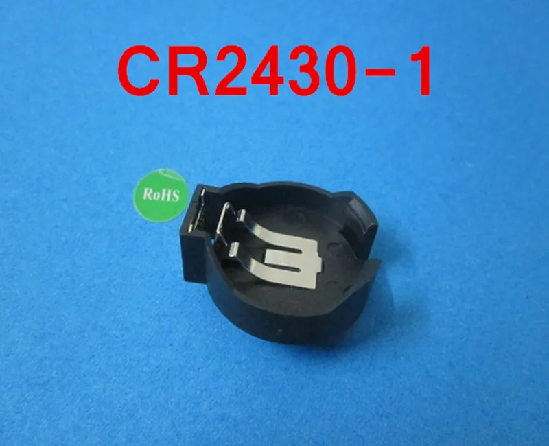 

(100pcs/lot)CR2430-1 Battery Button Cell Holder Socket,retail+wholesale.