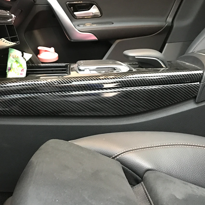 Для Mercedes Benz A CLA класс W177 C118 A180 A200 A220 консоль Панель боковая декоративная накладка наклейки аксессуары для стайлинга автомобилей