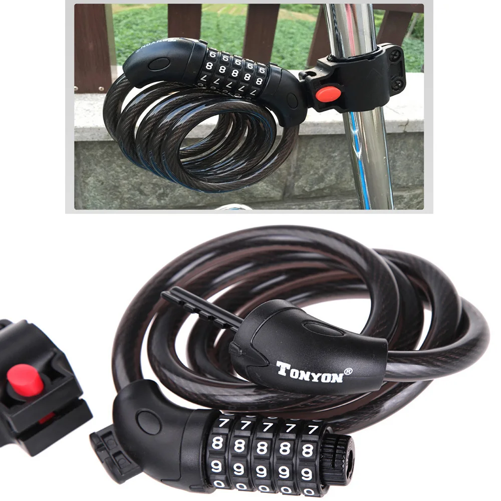 4 цифры код Комбинации Велосипедные замки безопасности замок универсальная Анти