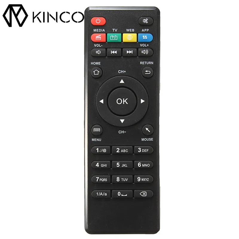 KINCO Универсальный Телевизор пульт дистанционного управления сменный контроллер смарт-пульт дистанционного управления для CS918/968/918 S/MK818/GV11D/MXV/Q7/Q8/V88/V99 ТВ коробка