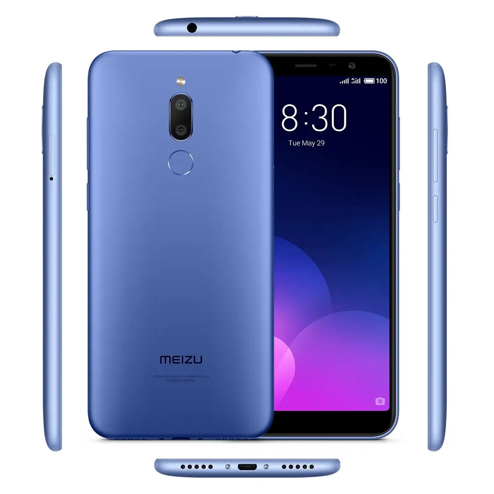 Оригинал Mейзу Meizu M6T 5 7 'ཎ:9 Дисплей 2*4 Core 2 GB 16 1440*720 Смартфон MT6750 3300 mAh 13MP Cam