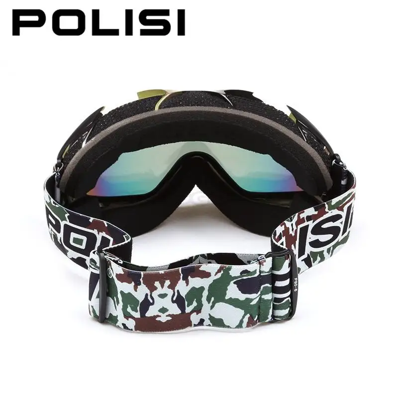 POLISI лыжные очки для сноуборда на открытом воздухе поляризационные двухслойные
