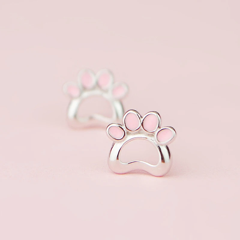 Женские серьги-гвоздики из серебра 925 пробы с эмалью | Украшения и аксессуары