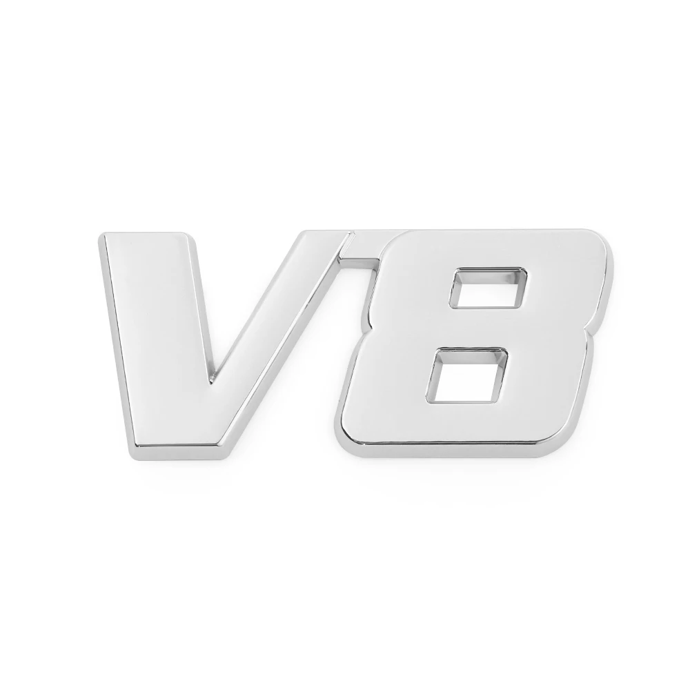 1 шт. 3D металлическая наклейка 4WD V6 V8 хромированная на заднюю дверь автомобиля