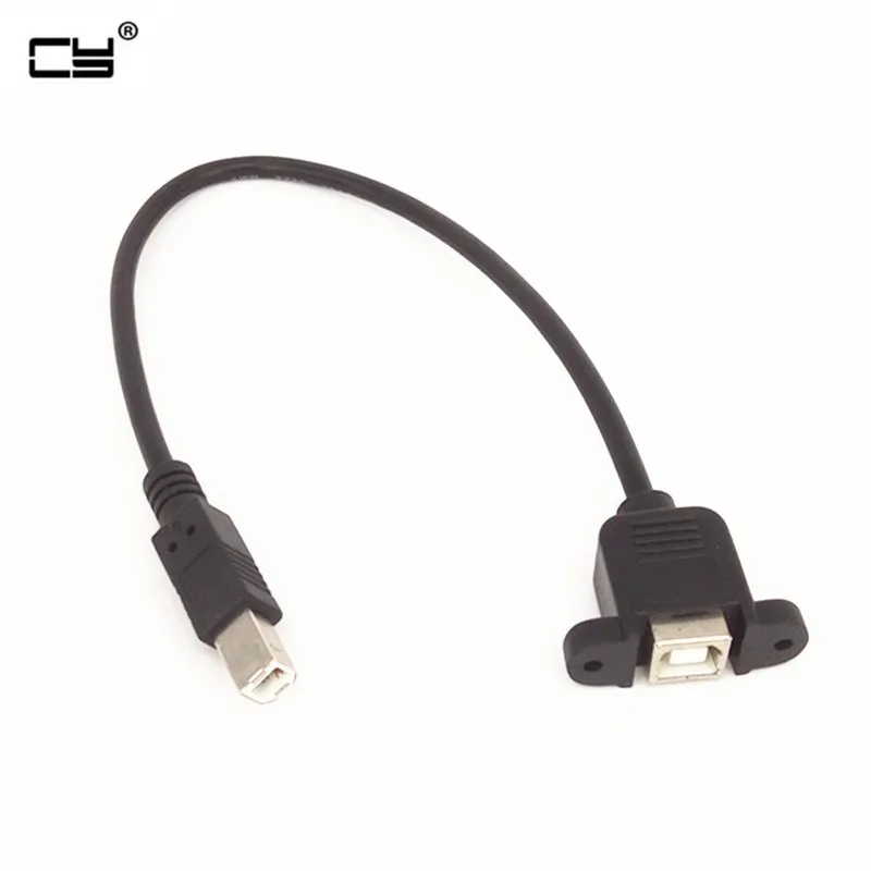 

5pcs Print port usb A male to B female With screws Extension cord 30cm/50cm