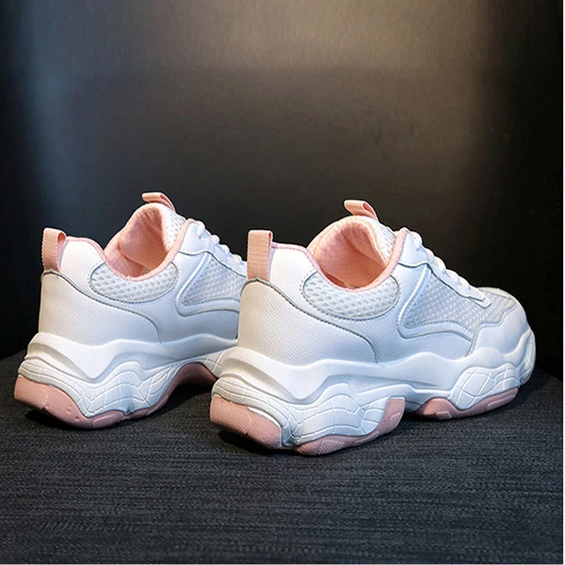 Xiaying Smile Spring Autumn designer shoes for women lace-up running shoes women PU MESH women sneakers comfortable sport shoes