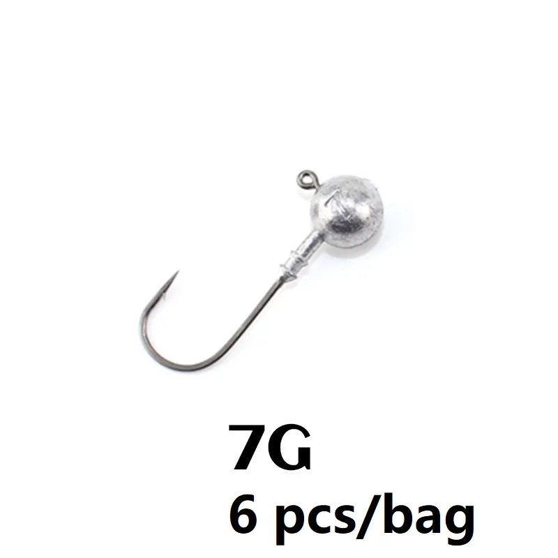 7g JIG Джиги рыболовные крючки с высокой прочностью крючки колючая крючок джиг крюк 4 видов Вес джиг-головки - Цвет: 7g JIG