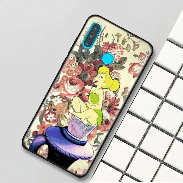 05 Черный силиконовый чехол для huawei P30 P20 P10 mate 20 10 Nova 5 5i Lite Pro P Smart+ Z Shell Tinkers Bell Tinkerbell - Цвет: 05