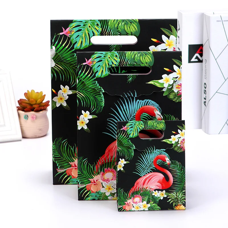 20 шт. креативная Высококачественная сумка для подарков с мультяшным фламинго