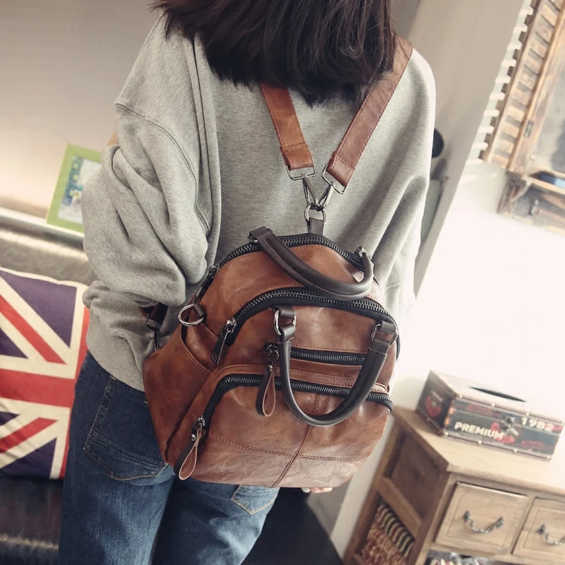 Из искусственной кожи Для женщин сумки Винтаж сумка Feminina Kanken Mochila Роскошный