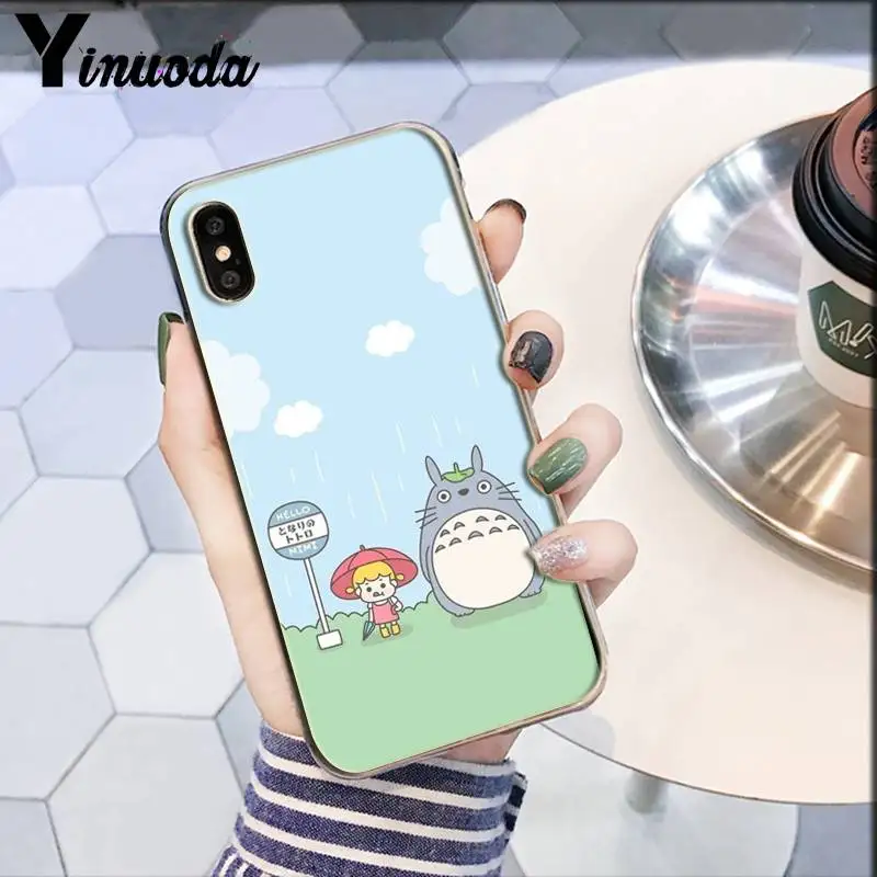 Популярный Милый Забавный мультяшный чехол Totoro с аниме DIY Роскошный для iphone 138 7 6 6S