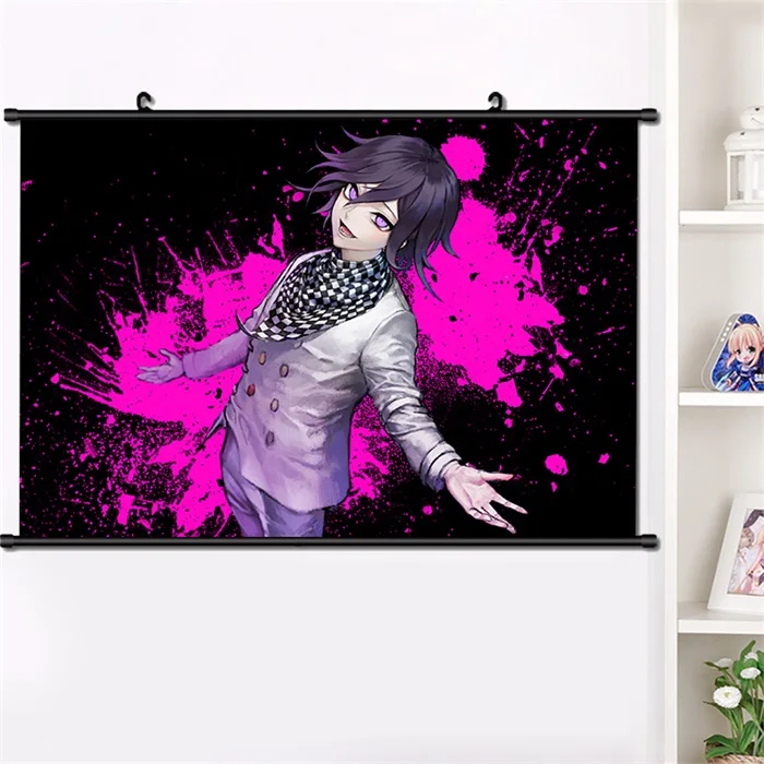 R Аниме Danganronpa V3 ouma kokichi Nanami ChiaKi настенный Свиток Плакат манга настенные подвесные плакаты модное украшение дома 40*60 см - Цвет: R
