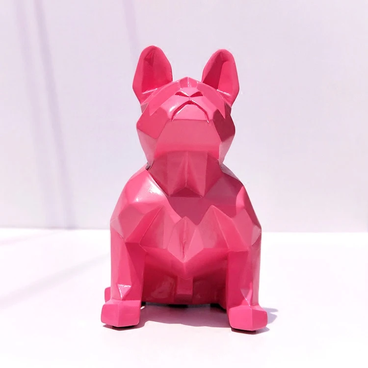 Геометрические фигурки французских бульдогов украшение для дома комнаты