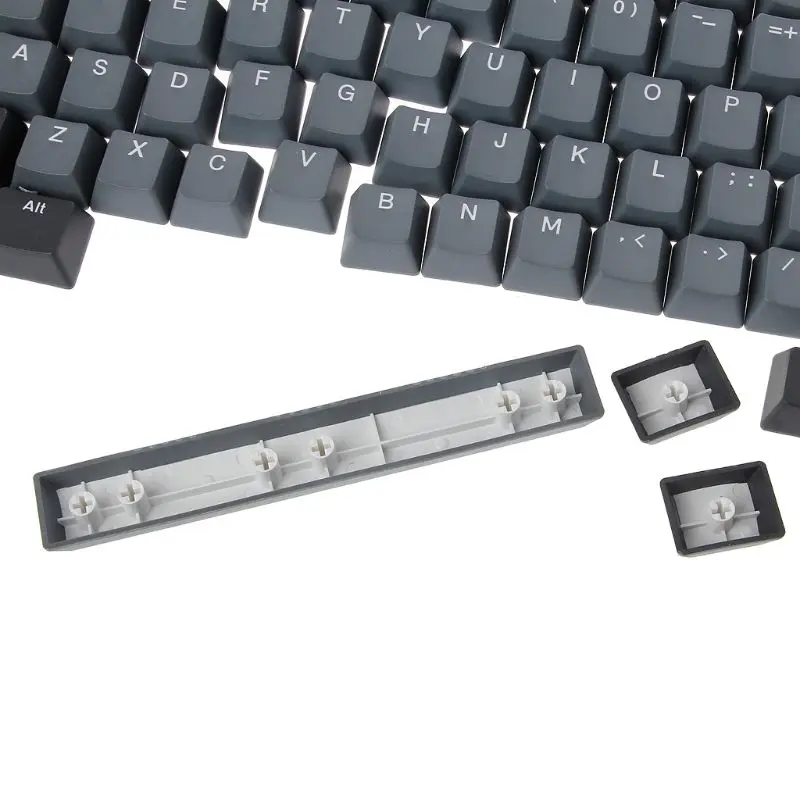 Dolch черно серые смешанные толстые ПБТ 108 колпачки для ключей OEM Вишневый профиль
