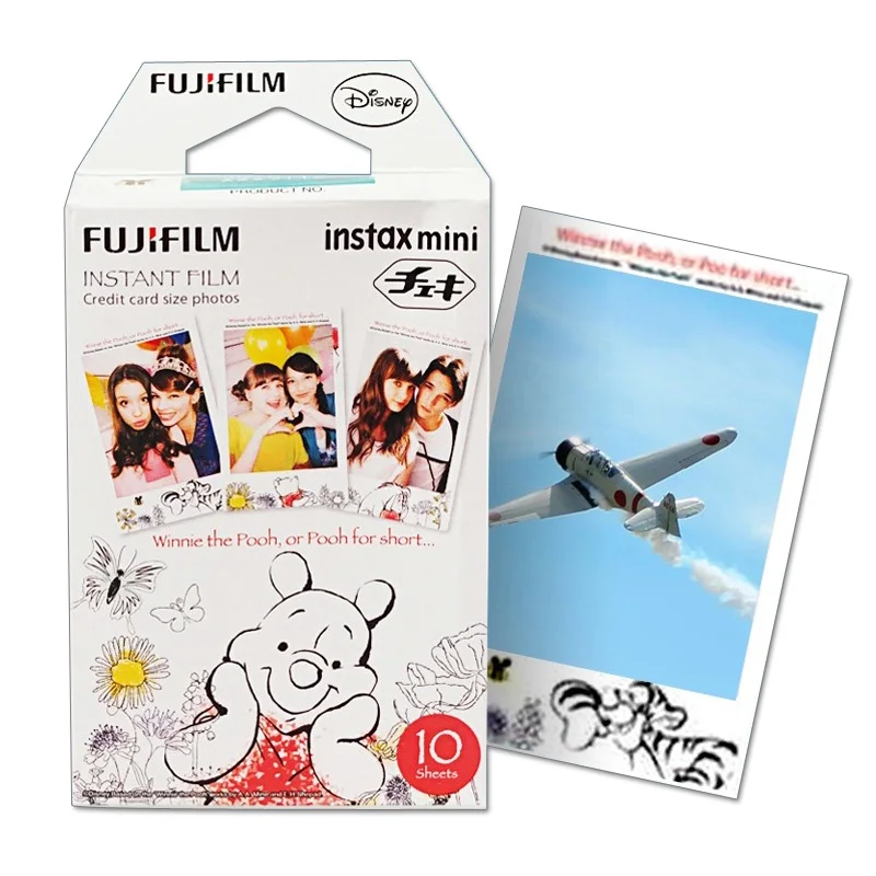 Подлинная Fujifilm Fuji Instax Mini 9 пленка Винни Пух 10 листов для 8 7 s 90 25 dw 50i 50 Share SP 2