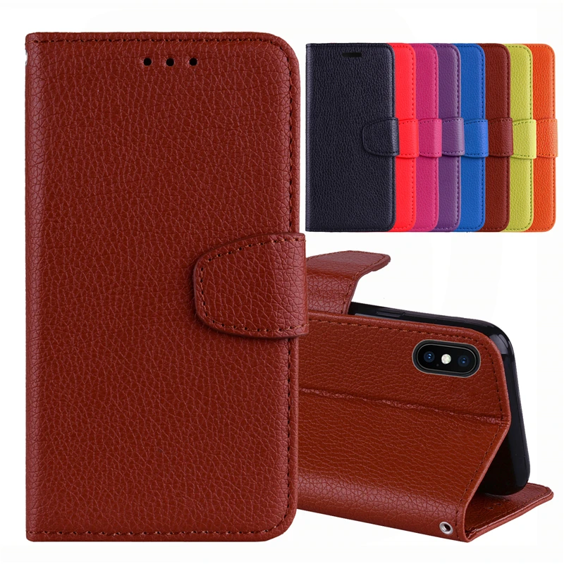 for iPhone 5 5S SE 6 6S 8 7Plus Case Cover Luxury Wallet PU Leather Flip Phone iPhoneX XR XS Max 6.1 inch | Мобильные телефоны и