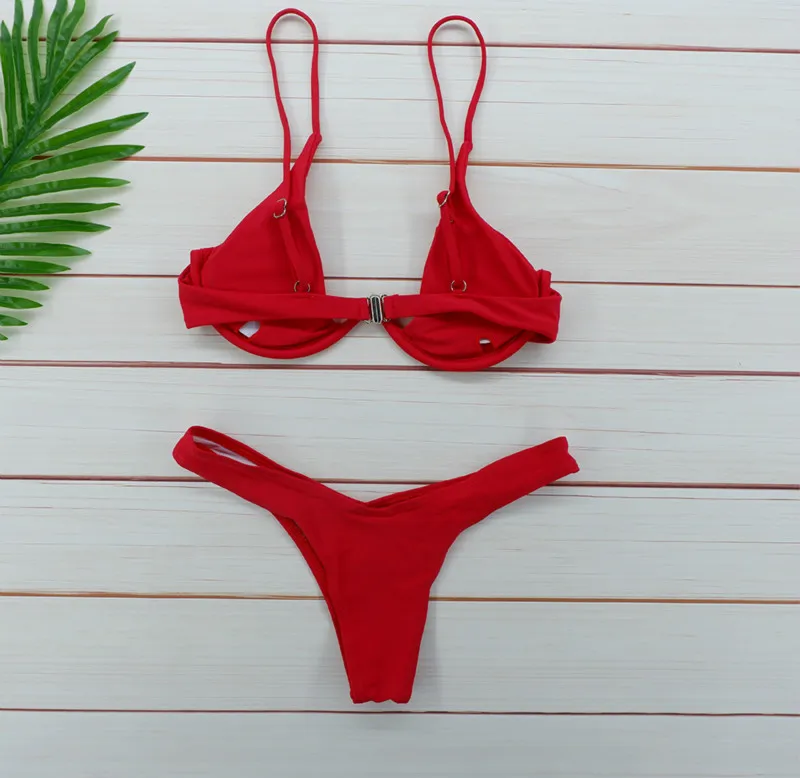 Карман для девочек 2018 ванный купальник летние пикантные Однотонная одежда бинты