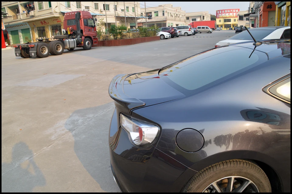 TRD Стиль углеродного волокна задний спойлер багажника Fot TOYOTA SCION GT86 2012- год для Subrau BRZ задний спойлер крыло