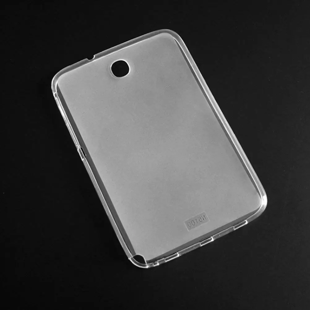 Задняя накладка чехла из ТПУ для samsung Galaxy Note 8,0 N5100 SM-N5100 N5110 N5120 8 дюймов мягкая силиконовая накладка на планшет+ Защитная пленка на экран - Цвет: clear