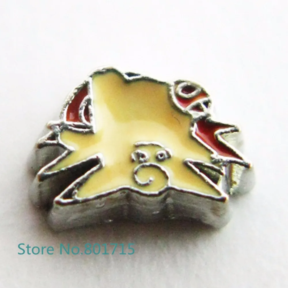 Горячая продажа новый дизайн плавающий медальон шармы на память милое животное