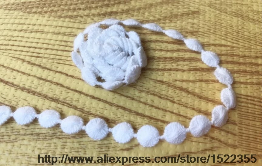 112071 new version of clothing accessories cotton water soluble embroidery lace width 0.7 cm | Дом и сад