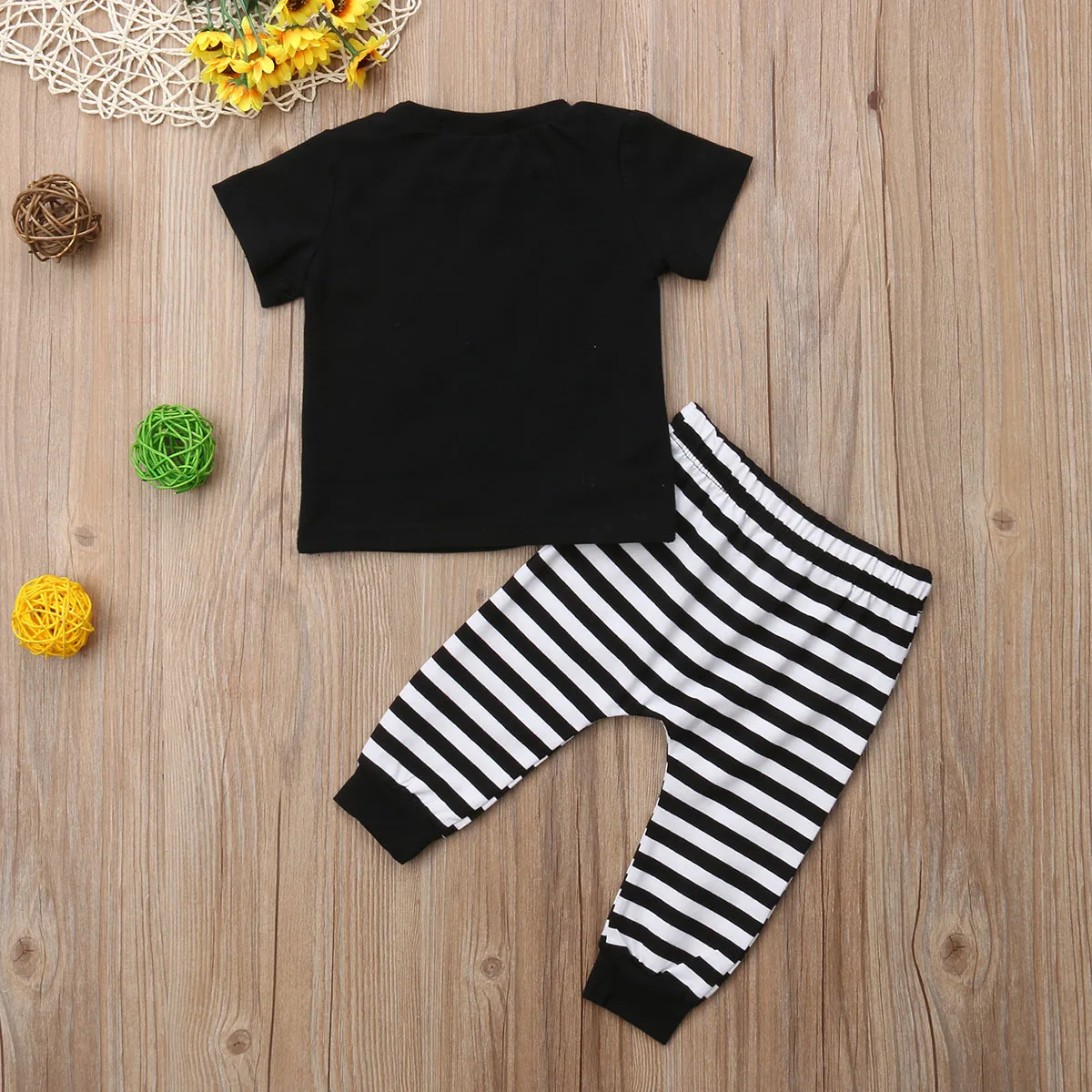 2018 хлопковая футболка для новорожденных мальчиков и девочек длинные штаны в