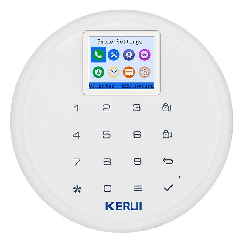 KERUI G17 Home Alarm GSM Security 1.7 Inch TFT Touch Screen System Smoke Motion door magnet Detector smart alert | Безопасность и