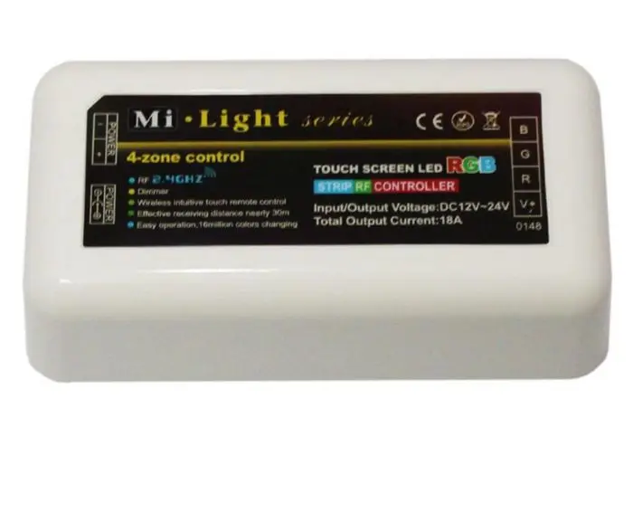 Mi светильник WiFi APP iBox+ RF сенсорный пульт дистанционного управления+ DC 12V 24V 2,4G беспроводной 4 зоны RGB контроллер для светодиодной ленты светильник/лампочка milight