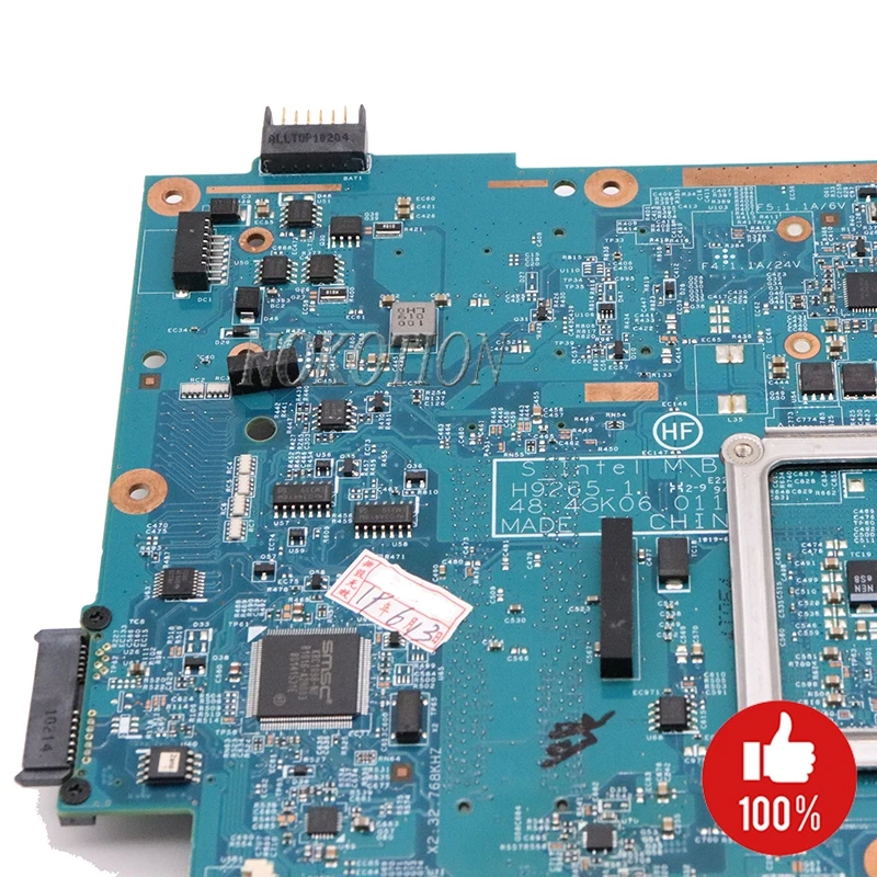 NOKOTION 633552-001 598668-001 628794-001 материнская плата для ноутбука hp Probook 4720S 4520S материнская плата 48.4gk06041 DDR3 Бесплатный процессор