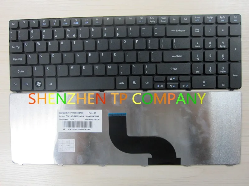 Оригинальная клавиатура US для Acer Aspire 5745 5749 5750 5800 5810 5820 7235 7250 7251 7331 7336 7339 7535|keyboard for