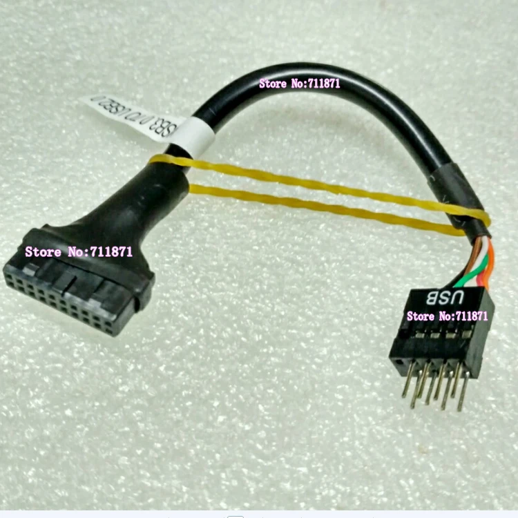 Материнская плата USB3.0 к USB2.0 Tieline 19P 20P передняя материнская подключение USB3 9P USB2 USb 3