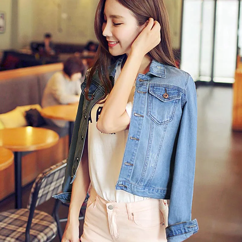 Женские повседневные джинсы Demin прочные кардиганы облегающие винтажная верхняя