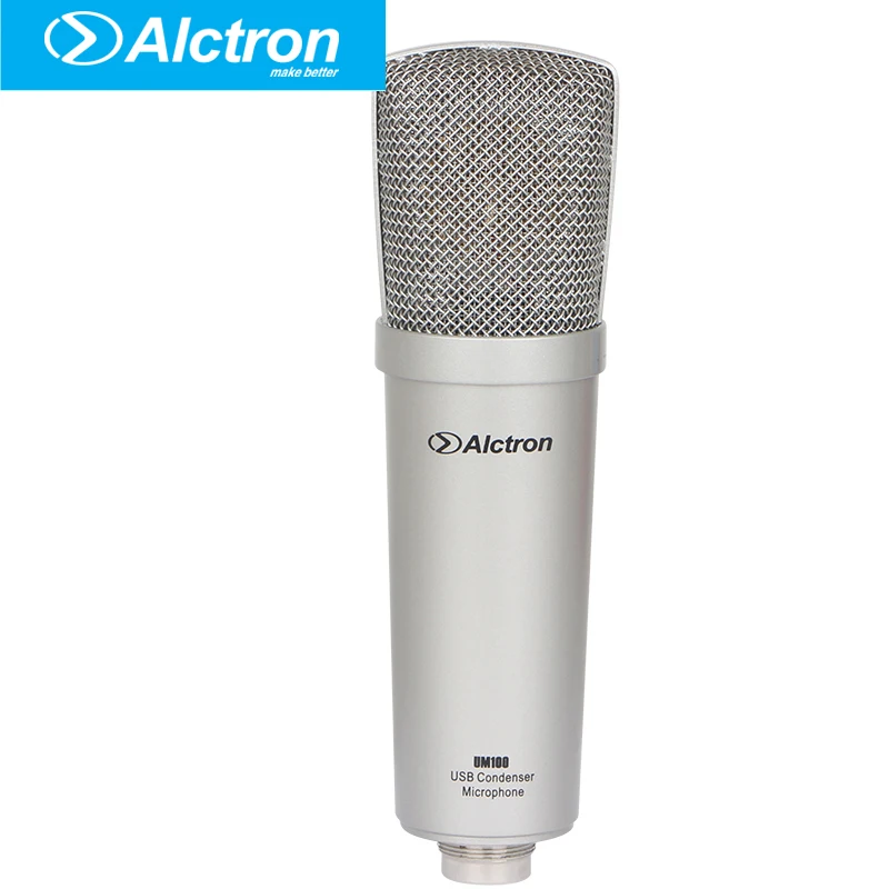 Alctron UM100 профессиональный микрофон записи PRO USB конденсаторный Компьютер студии |