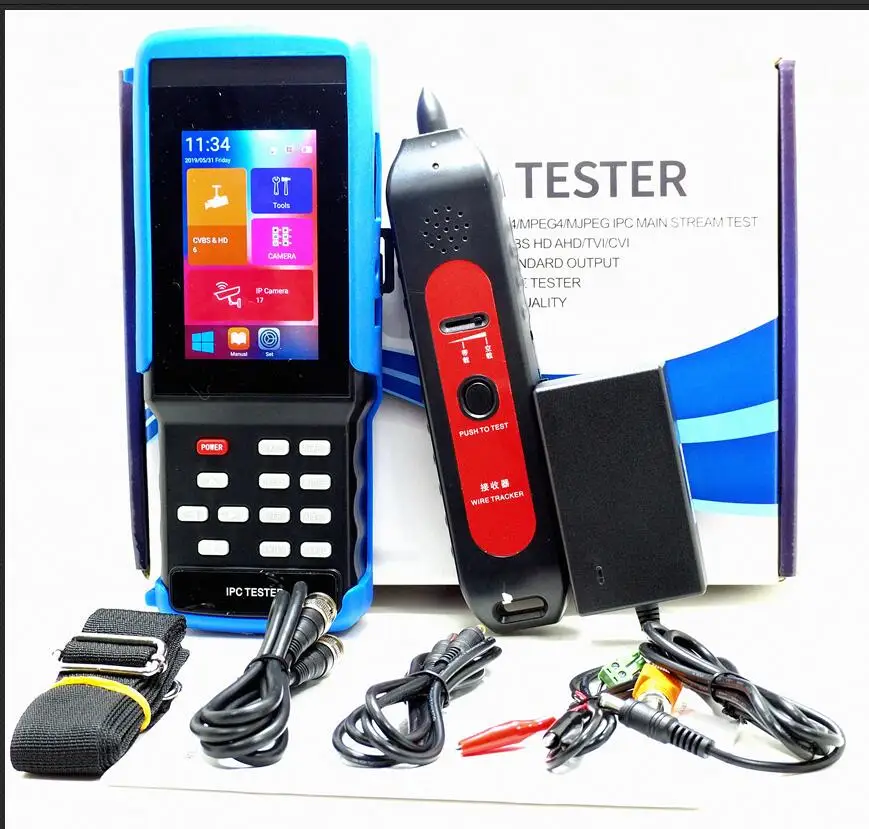 IPC9310 IPC тестер 4,3 дюймов 5 в 1 HD H.265 4 к IP аналоговый CCTV тестер монитор AHD CVI TVI CVBS камера тестер 8MP 5MP RJ45 TDR POE