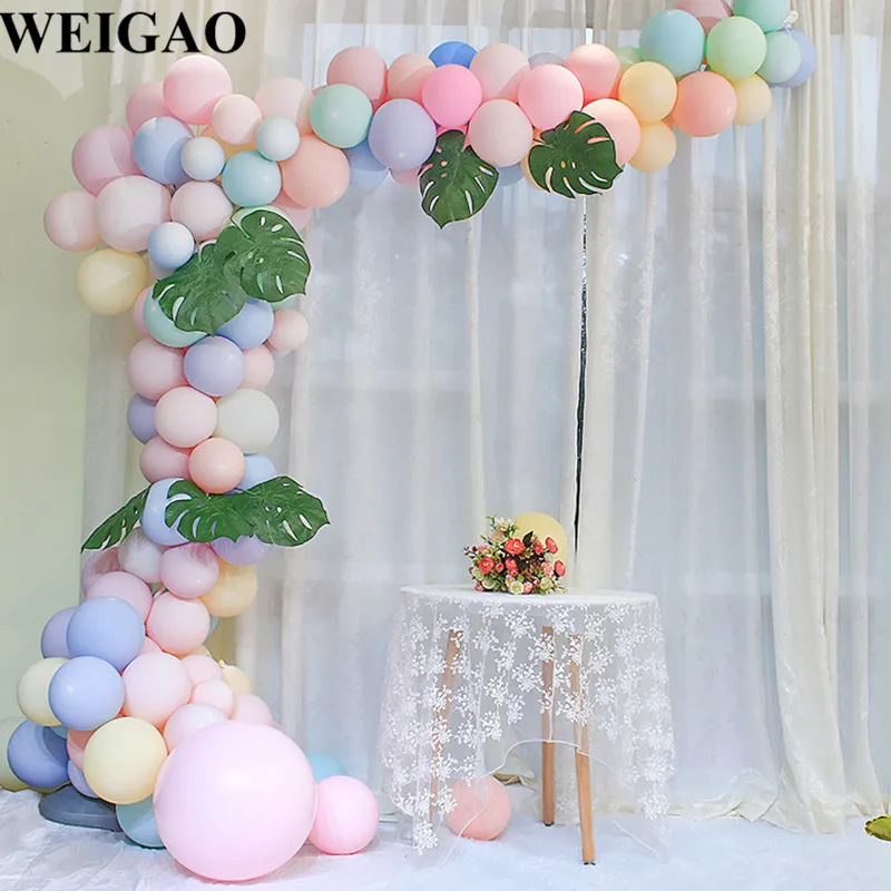 WEIGAO прозрачная пластиковая цепочка для воздушных шаров 5 м 110/410 отверстия зажимы шариков арки аксессуары для воздушного шара Свадебные предметы декора для вечеринок и дней рождения