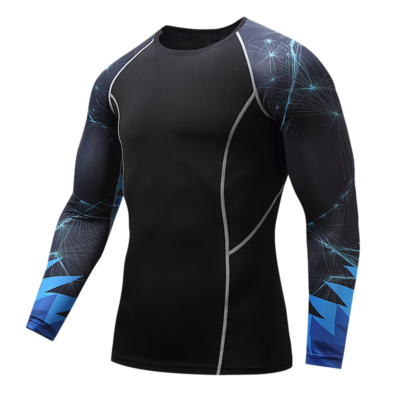 Новинка 2017 компрессионные рубашки для мужчин здоровья фитнеса ММА личность
