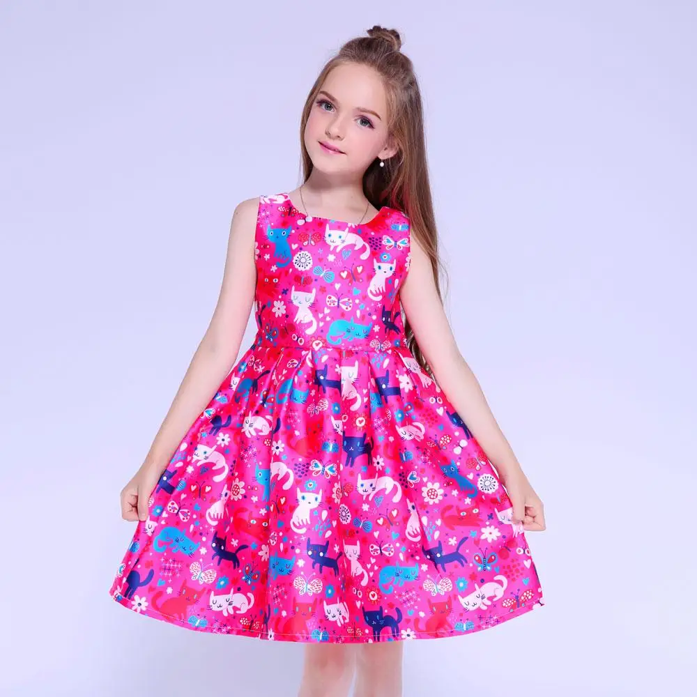 Kseniya Kids/Вечерние платья для девочек на свадьбу, одежда для маленьких девочек, детские вечерние платья, платья на выпускной для девушек 10, 12, 13 лет - Цвет: Pink
