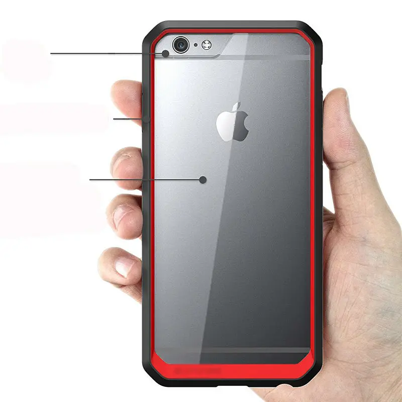 REFUNNEY Transparent Shockproof Back Cover for iPhone 6 6s Plus Hard Case Coque Capinha iPhone6 s 6Plus |