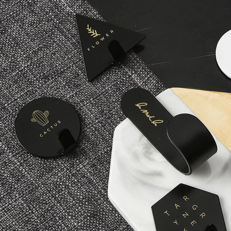 4 шт./компл. скандинавский креативный крюк из кованого железа домашний